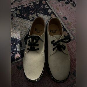 Dr. Martens Cream Oxfords with Black Laces- NWOT